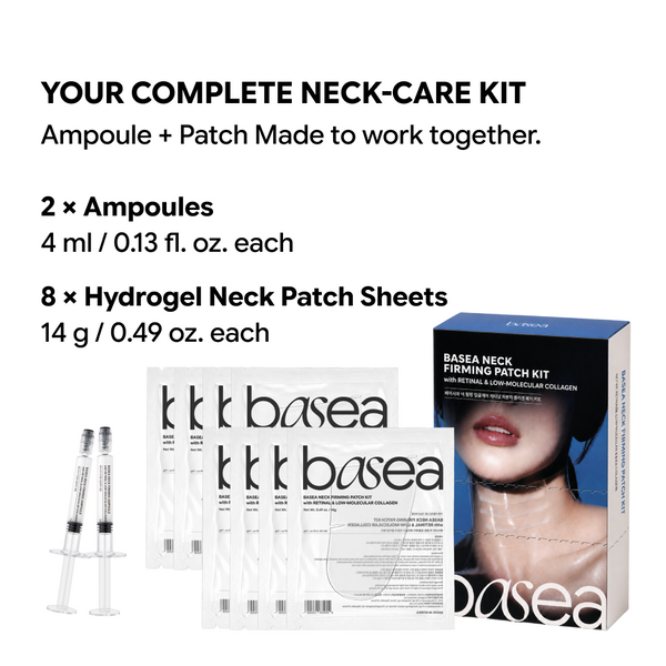 BASEA Neck Firming Patch Kit with Retinal & Low-Molecular Collagen